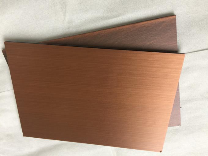 Anti Toxicity Copper Metal Wall Panels For Interior / Exterior Wall