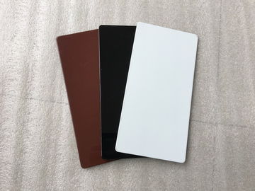 China Black Aluminum Sign Panels / Weatherproof Sign Material With Color Uniformity supplier