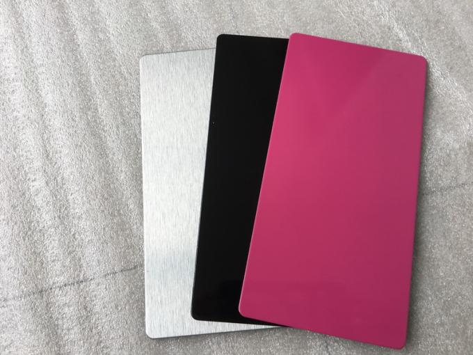 Pink External Cladding Pink / Black Exterior Insulated Wall Cladding Panels High Intensity 5mm ...