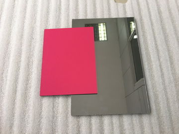 China Pearl Red ACP Aluminium Composite Panel Sheets Lightweight With PVDF Painting supplier