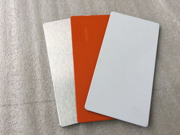 China Easy Processing Aluminum Sign Panels , Glossy / Matt White ACM Sign Material  supplier