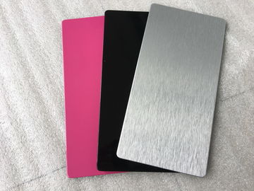 China Pink / Black Exterior Insulated Wall Cladding Panels High Intensity 5mm Thickness supplier