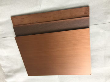 Red Copper Copper Decorative Wall Panels , Insulated Composite Cladding Boards supplier