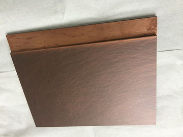 Red Copper Copper Decorative Wall Panels , Insulated Composite Cladding Boards supplier